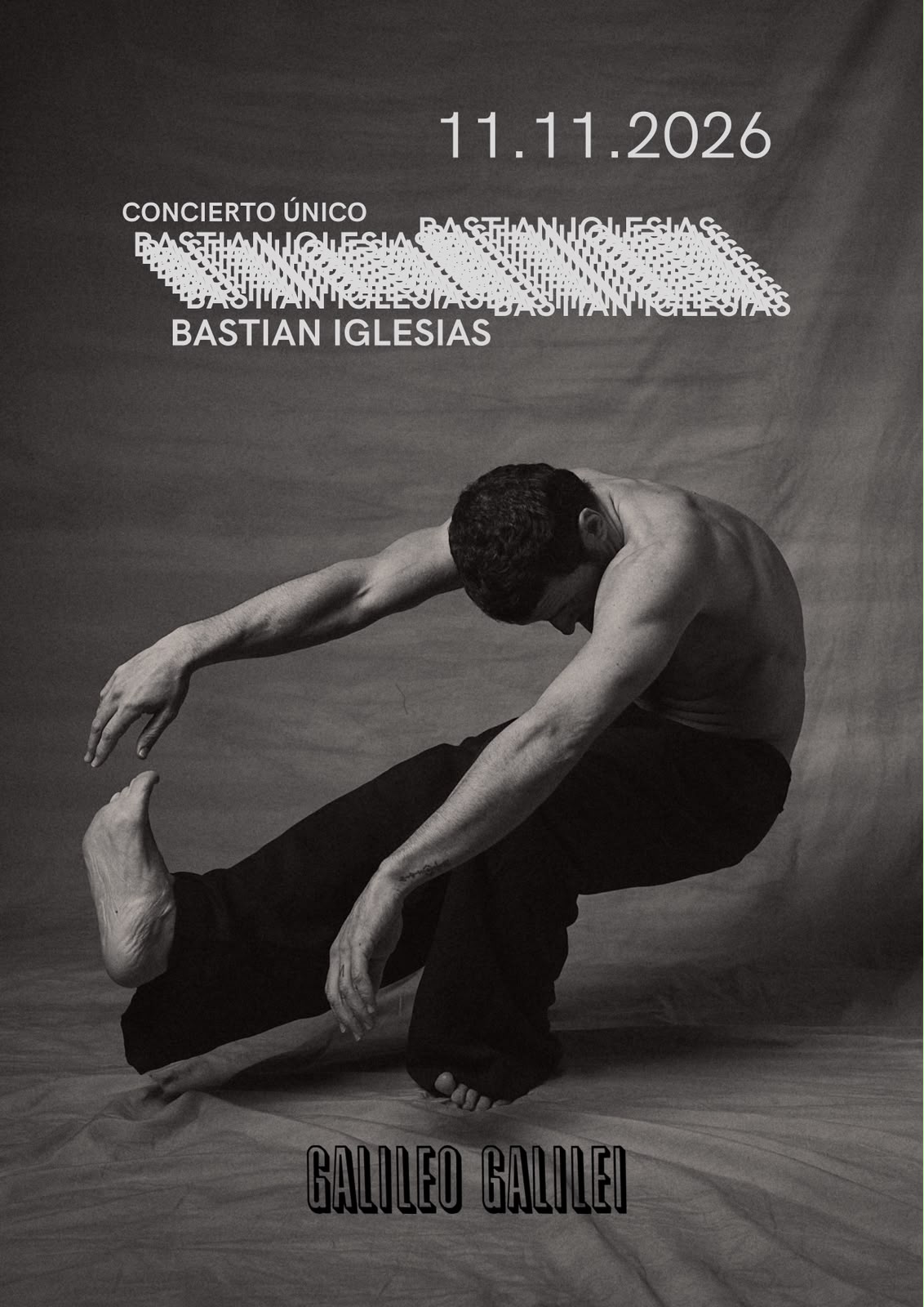 Cartel concierto Bastian Iglesias — 11.11.2026 Galileo Galilei